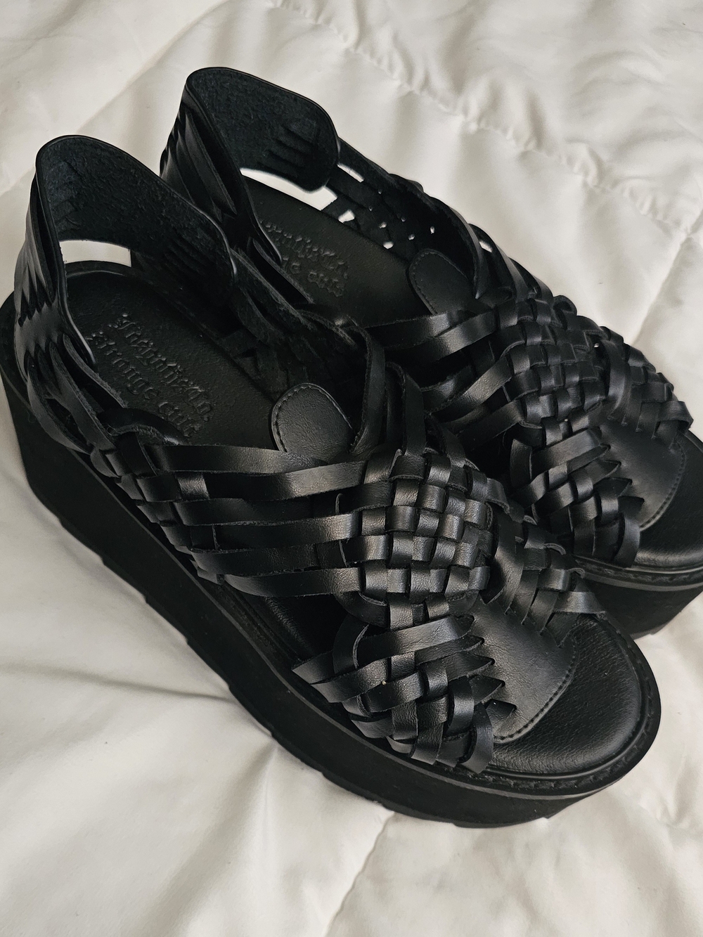 Los Goths Co X Strange Cvlt La Siouxie Maria Huarache Sandals